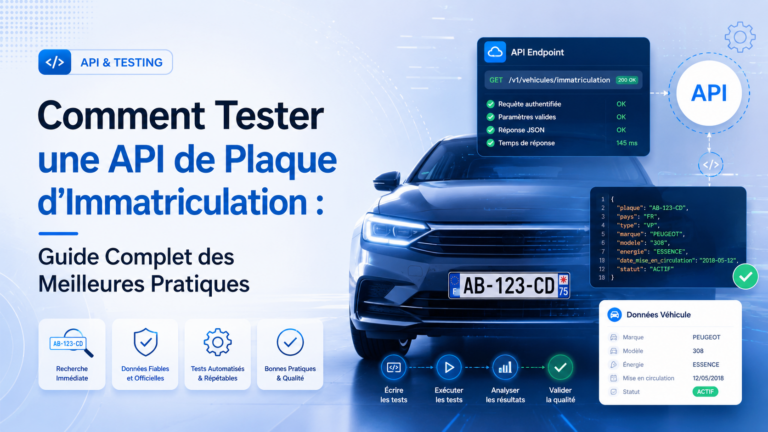 Comment Tester une API de Plaque d'Immatriculation : Guide Complet des Meilleures Pratiques